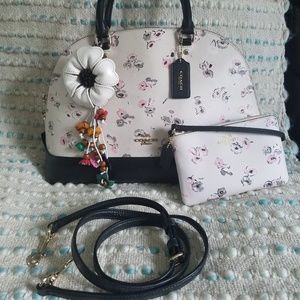 RARE Coach Sierra wildflower Satchel and wristlet